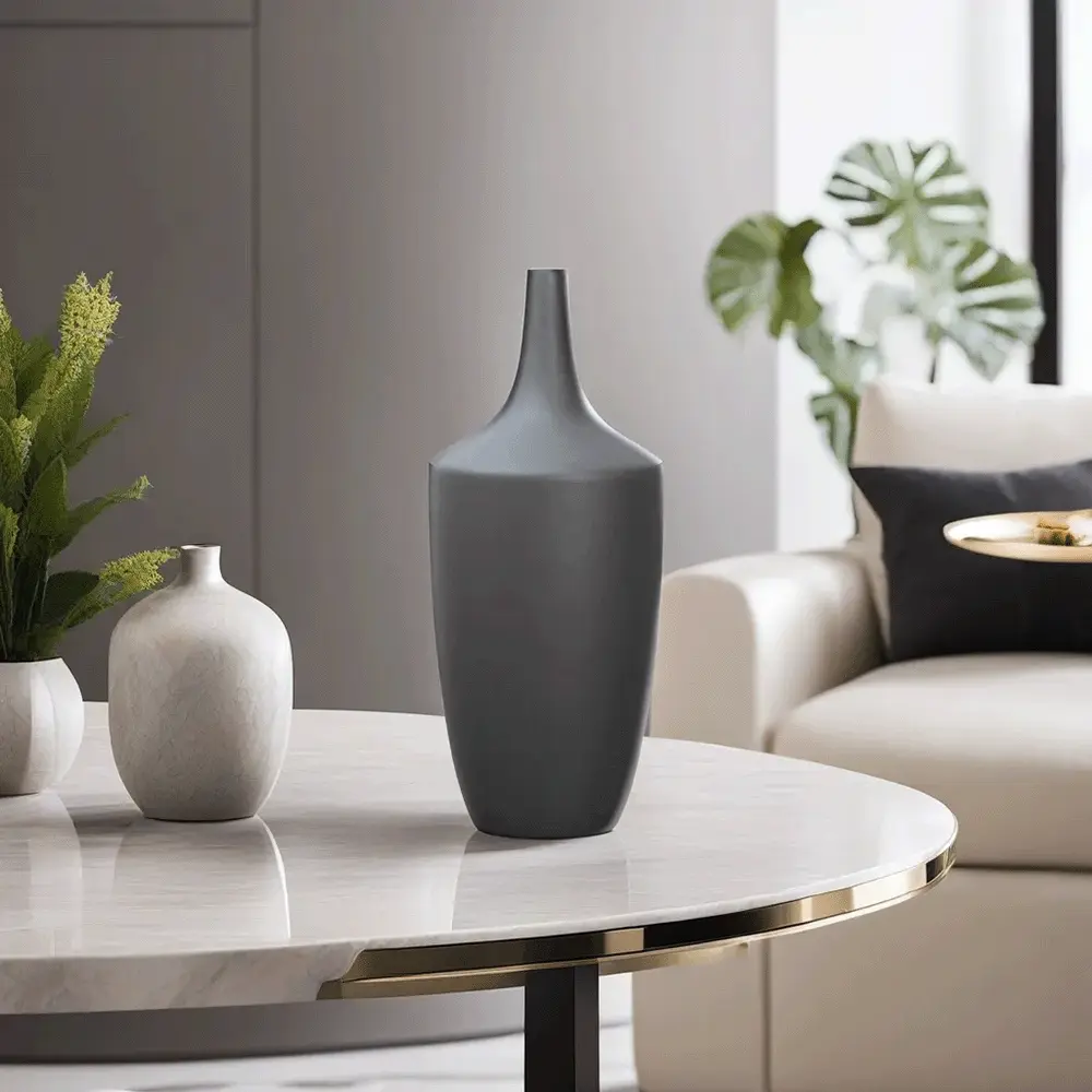 Modern-Tapered-26cm-Grey-Ceramic-Vase1