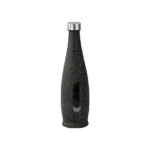 Momaz Glass Granite Black Bottle with Stainless Lid