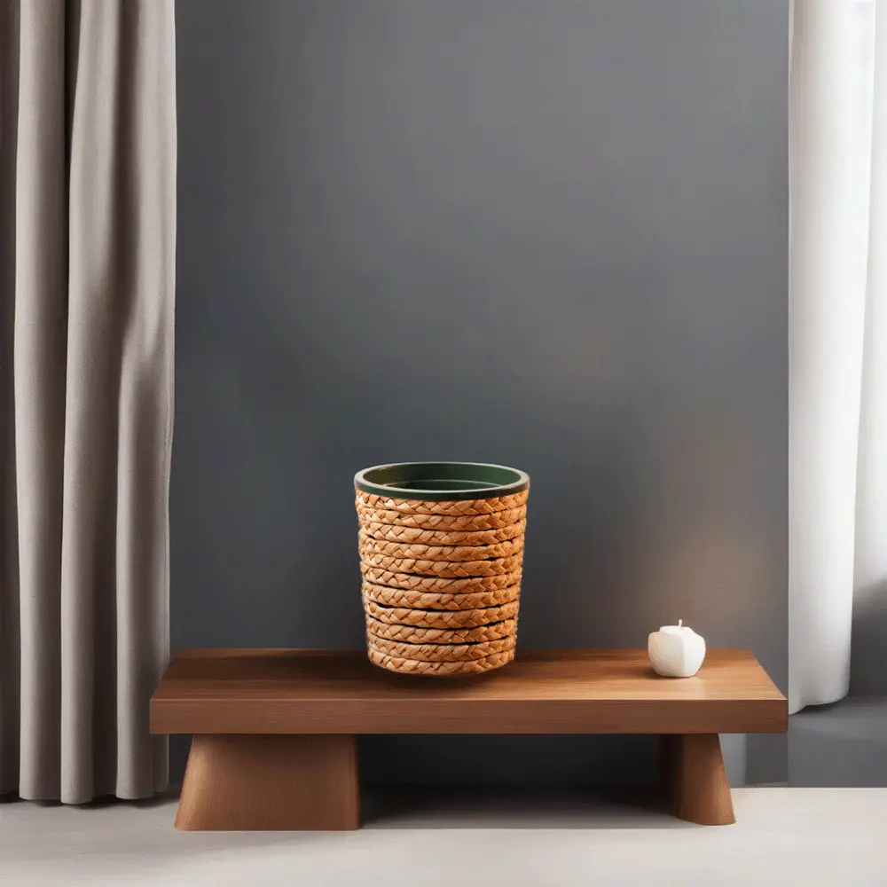 Round-10x12cm-Plants-Straw-Basket-with-Vase1