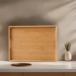 Wooden 35cm Rectangular Tray1