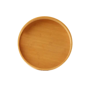 Wooden 35cm Round Bamboo Tray