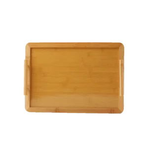 Wooden 36cm Bamboo Tray with Handles