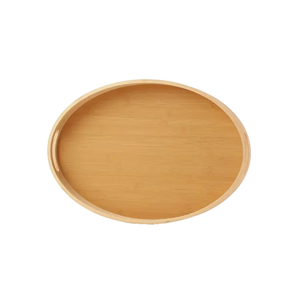 Wooden 36cm Oval Bamboo Tray