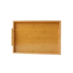 Wooden 41cm Bamboo Tray With Handles