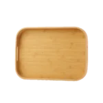 Wooden 46cm Rectangular Bamboo Tray