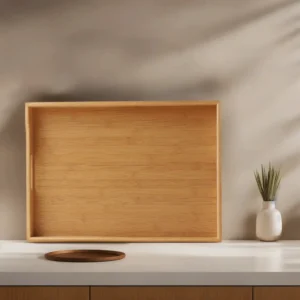 Wooden Rectangular 40cm Tray1