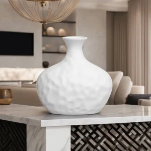 Porcelain 16cm Spherical Textured vase1