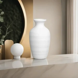 Porcelain 18cm Tall Cylindrical Vase1