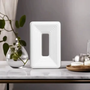 Porcelain 20cm Rectangular Prism Vase1