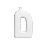 Porcelain 26cm Letter D Vase