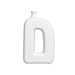 Porcelain 26cm Letter D Vase