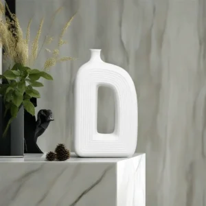 Porcelain 26cm Letter D Vase1