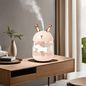 Rabbit Pink 300ml USB Humidifier1