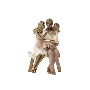 Resin 11.5x18.5cm Family Figurine Decor