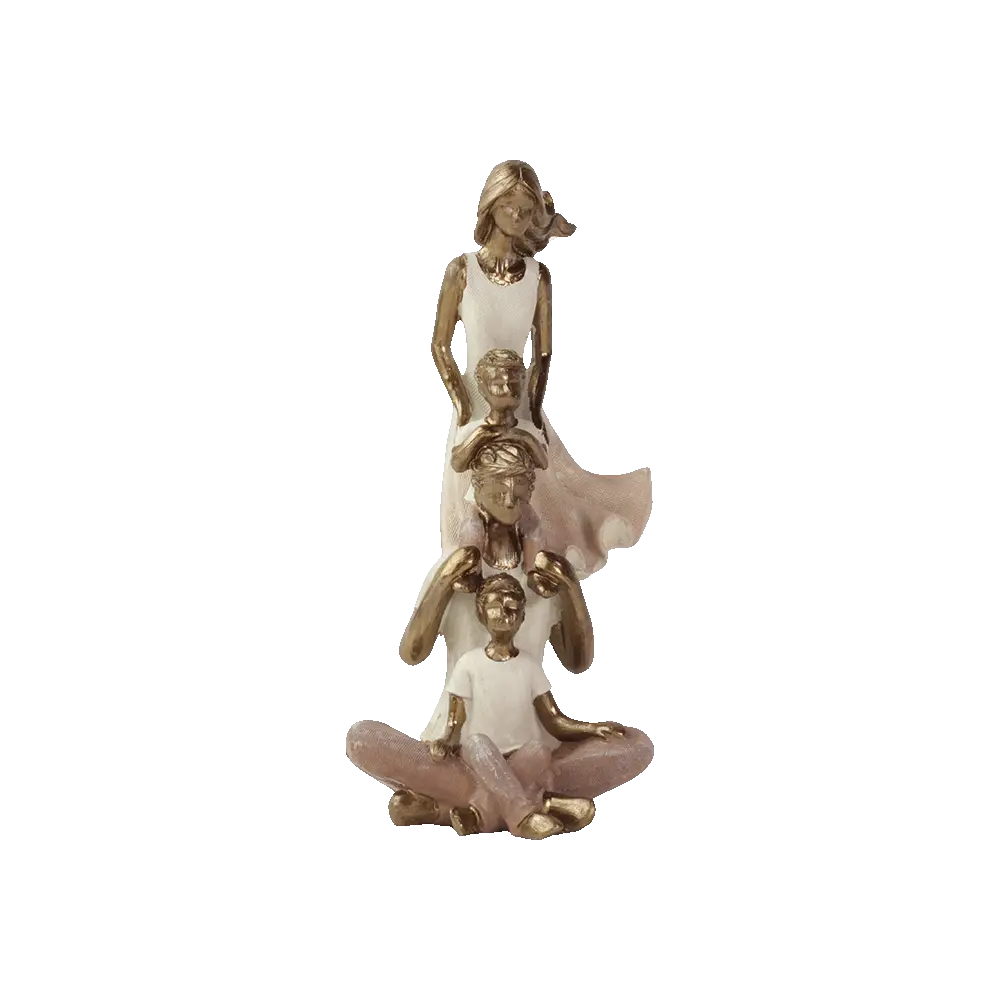 Resin-11.5x22cm-Family-Figurine-Decor