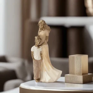 Resin 11x22.5cm Mother Son Figurine Decor1