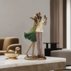 Resin 12x25.5cm Couple Figurine Decor1