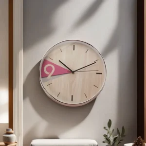 Round Golden & Pink Watch1