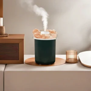 Salt Rock Black 9.5x12.5cm USB Humidifier1