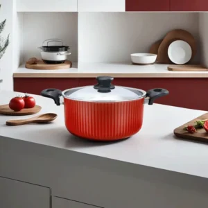 Trueval 18cm Classic Red Cooking Pot1