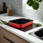 Trueval 35cm Classic Rectangular Red Oven Pan1