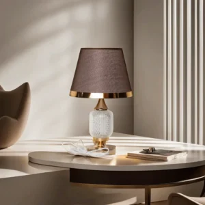 Brown & Golden Lambader with Oval Crystal Base1