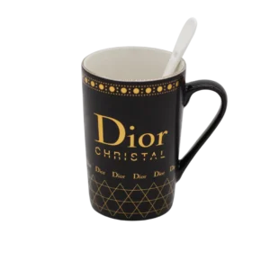 Dior Christal Black & Gold Long Mug