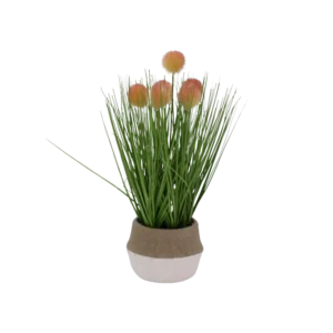 Grass & Flowers 35cm Straw Pot