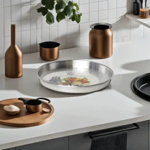 Newflon 27cm Aluminum Round Oven Pan1