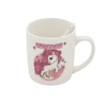 Porcelain Unicorn Pink Mug with Spoon