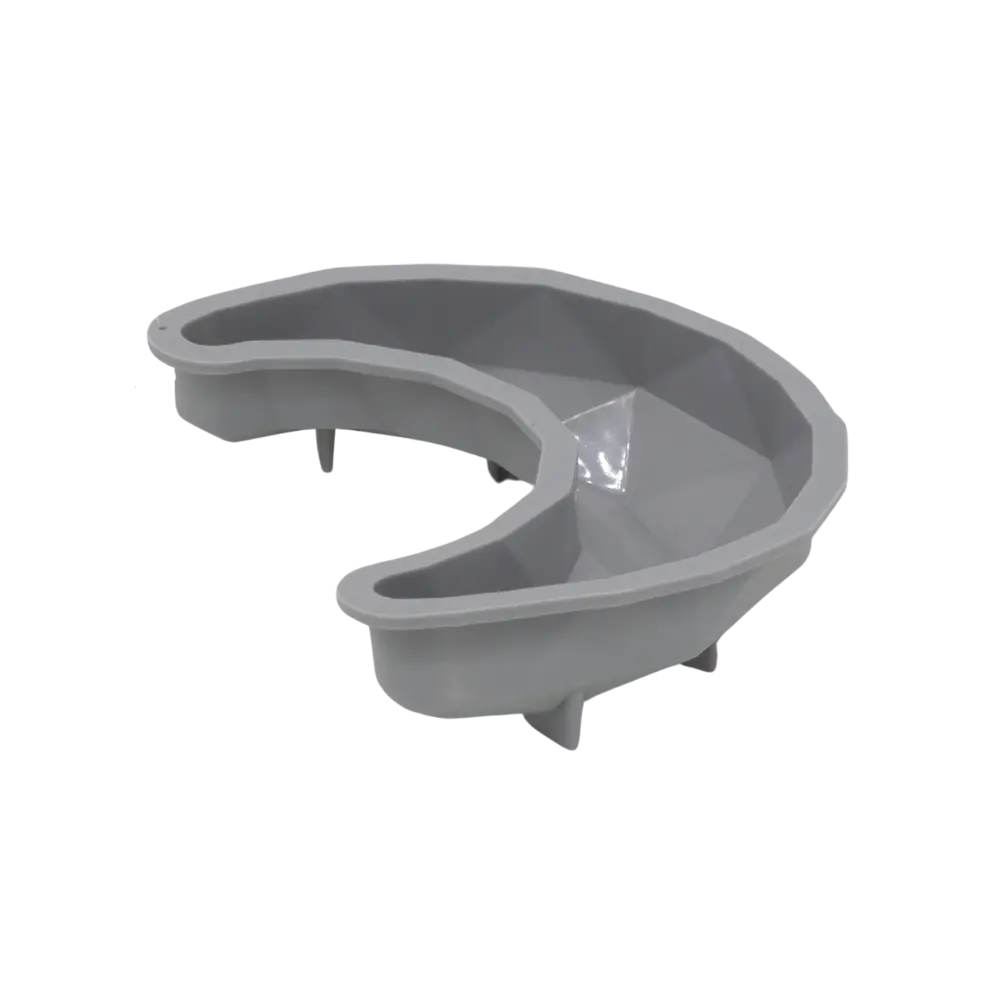 Ramadan 18cm Grey Silicon Crescent Shaped Plate