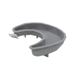 Ramadan 24cm Grey Silicon Crescent Shaped Plate