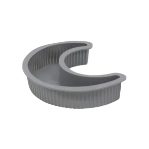 Ramadan 25cm Grey Silicon Crescent Shaped Plate