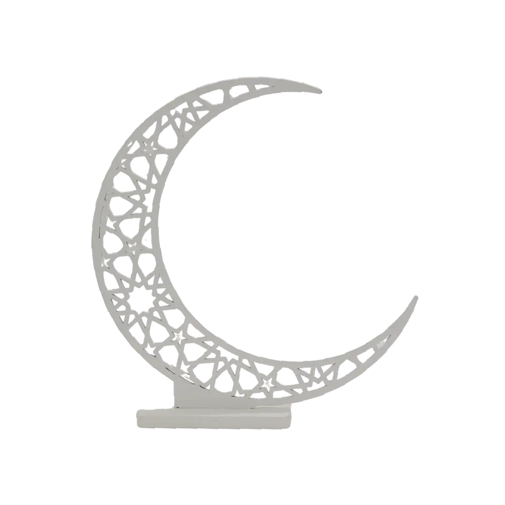 Ramadan-30cm-White-Crescent-Stand