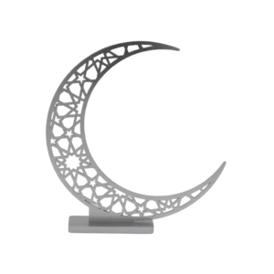 Ramadan 63x55cm Silver Crescent Decor