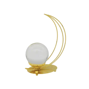Ramadan 15x20cm Golden Crescent with Ball Decor