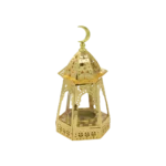 Ramadan 16cm Golden Designed Lantern Decor