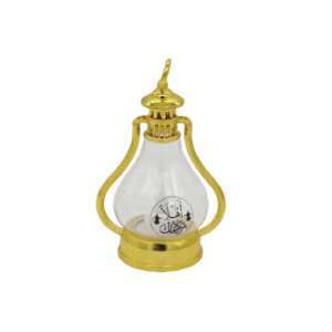 Ramadan 16cm Golden Lantern Stand with Light
