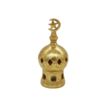 Ramadan 15x6cm Golden Mosque Dome Lantern with Light