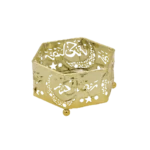 Ramadan 5x10cm Hexagon Golden Censer