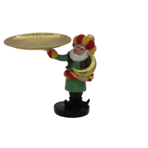 Ramadan 16x8cm Person Holding Golden Plate & Crescent