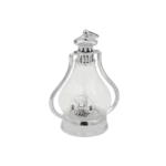 Ramadan 16cm Silver Lantern Stand with Light