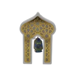 Ramadan 23x12cm White & Gold Mosque Shaped Gate
