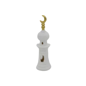 Ramadan 17x4cm White Lantern with Light