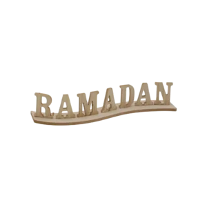 Ramadan 40x6x10cm Wooden Stand Decor