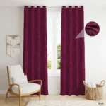 Berry 140x240cm Velvet Curtain