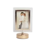 Golden Rectangular Photo Frame With Lid Light