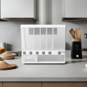 Grain 6 Compartment Storage Dispenser with Drawer1