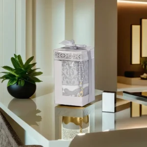 Grey Prayer Rug with Rosary1