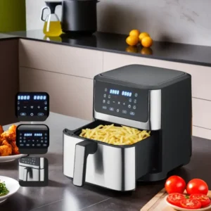 Lomenox 9L Silver & Black Air Fryer2